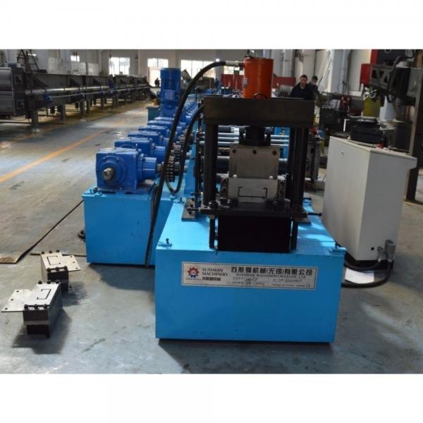 C Purlin Cold Roll Forming Machine 3mm-4mm Thickness Gearbox Driven For