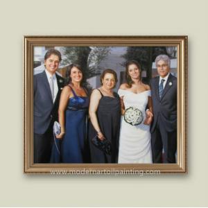 Home Decoration Family Custom Oil Painting Portraits Canvas From Photo 5cm
