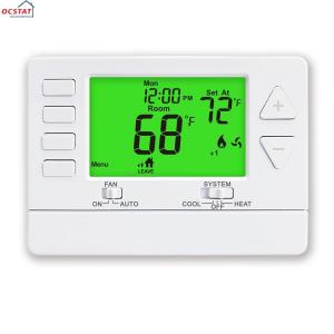 China Digital LCD Battery 24V Electronic Room Thermostat For Temperature Control supplier