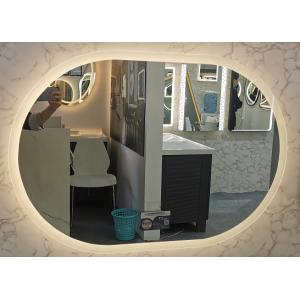 China Demisting Oval LED Makeup Vanity Mirror With Lights 36W supplier