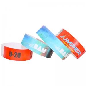 Customizable Tyvek Security Wristbands , Dupont Festival Paper Wristbands