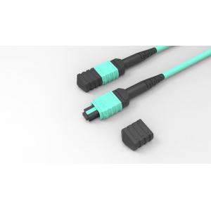 China OM4 LSZH Fiber Optic Patch Cable 12 Fibers MPO MTP Trunk Cable supplier