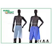 China Blue Non Woven Men Silk Boxer Shorts For Spa Massage / Hair Saloon , Free Sample on sale