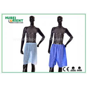 China Blue Non Woven Men Silk Boxer Shorts For Spa Massage / Hair Saloon , Free Sample supplier