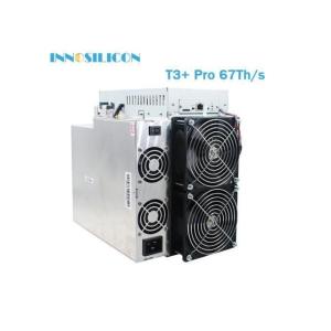 China Asic SHA256 Algorithme Bit Coin Miner 67TH/S Innosilicon T3+ Pro supplier