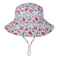 China Baby Toddler Plaid Reversible Sun Protection Animal Hat Bucket caps on sale