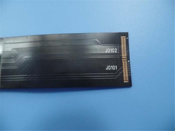 Double access flexible PCBs coverlay Black Polyimide PCBs Circuit FPC Board Immersion Gold PCB