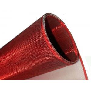 China Red Color Lamp Shade Weave Wire Mesh In Stainless Steel And Copper Material supplier