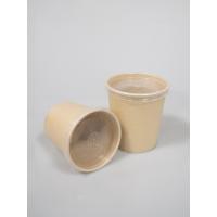 China Microwavable Biodegradable Soup Cups Custom Kraft Paper Soup Bowl Food Package on sale