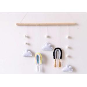 Simple Type Felt Fabric Crafts Wooden Support Hanging Decoration Pendent