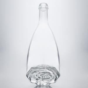 China Glass Cork Sealed Super Flint Spear Spirit Bottle for Whisky Vodka Tequila Gin Rum supplier