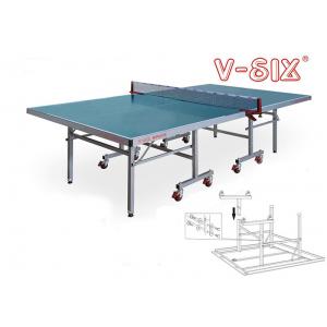 2 Lbs Outdoor Table Tennis Table 9ft X 5ft With Plastic Wheels
