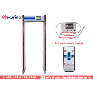 Entrance Door Frame Metal Detector Airport Security Scanner With 760mm Passenger Channal Size