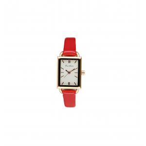 Butterfly Buckle Leather Square Watches Waterproof Quartz For Women