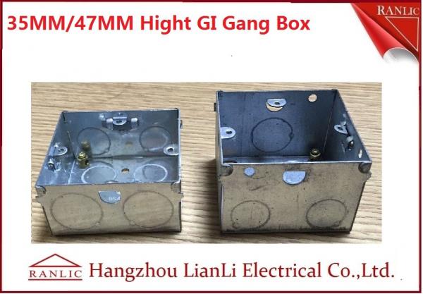 3"*6" Metal Electrical Gang Box BS4662 Hot Dip Galvanized Coil With Adjustable