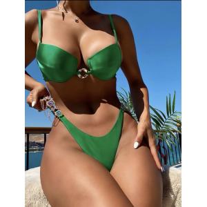 Green Swimsuit For Vacation Your Perfect Beach Outfit For Any Occasion Bra And Panty Sets