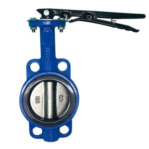 Ductile Iron Manual Handle Butterfly Valve PN10/16 10/16/25K Wafer Soft Seal Stainless Steel Butterfly Valve