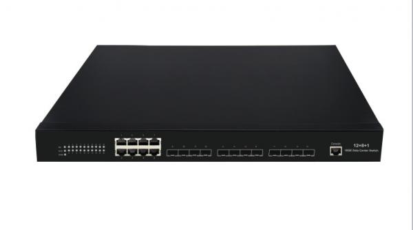 10 Gigabit Data Center Switch L2 12 10G SFP+ Optical Ports 8 10 / 100 / 1000M
