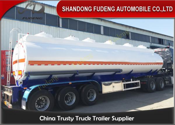 9000 Gallon Fuel Tanker Semi Trailer Optional Dimension High Strength Steel