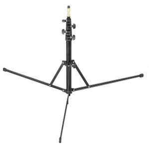 Compact Light Stand 200cm Photography with Reverse Legs and 1/4" 3/8" Double Spigot Head for Studio Video Lighting