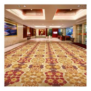 Casino Carpet Red Luxury Wool Carpet With Machine Woven Technology