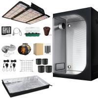 China 120x60x150cm Indoor Hydroponic Grow Tent Complete Kit 600d Mylar Metal Connectors on sale