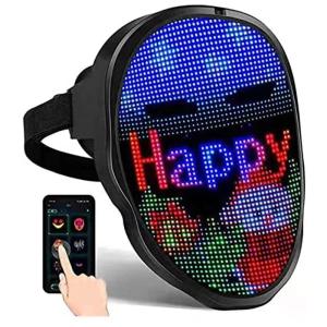 China Fotos recarregáveis da imagem de USB DIY da máscara do diodo emissor de luz do partido do controle do APP para Dia das Bruxas Cosplay supplier