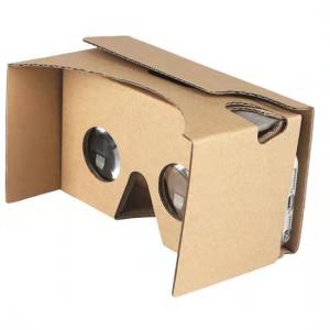 China factory price Easy Setup Cardboard Headset 3D Virtual Reality VR Glasses  for google cardboard vr 2.0  Video & Game supplier