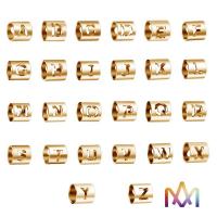 China 26Pcs Mirror Polished Hollow Uppercase Initials Alphabet Charms on sale
