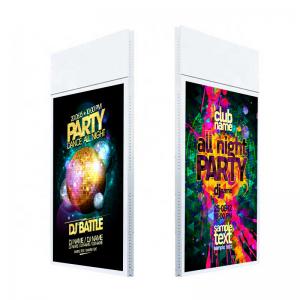 China Hanging double sided lcd advertising screen with remote control software supplier