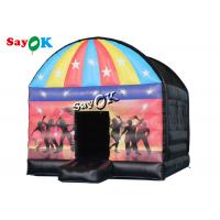 China Best Inflatable Tent 5m 16.5ft Disco Dome Inflatable Bounce House With Disco Light on sale