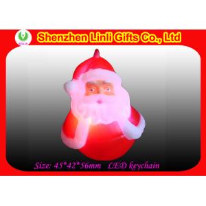 China Cheap PVC led light up key chain for Personalised christmas Decorations gift  supplier