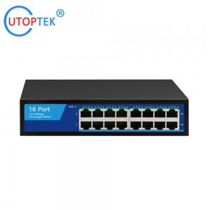 China Factory price 10/100Mbps 16port RJ45 Network Ethernet Hub Switch for CCTV Network Using