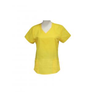 Twill 2/1 Women Medical Uniform Scrubs Short Sleeve Wrinkle Free