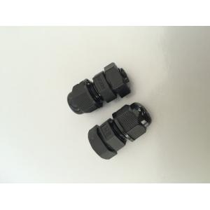 China M8 X 1.25 Plastic Cable Gland , Waterproof Cable Connector Black Color wholesale