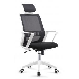 White Mesh High Back Office Chair For Tall People Puncture Proof ISO Approval