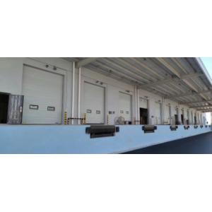 Galvanized Steel Industrial Sectional Doors Wind Resistant Internal Polyurethane Foam