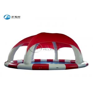 China multicolor inflatable round pool inflatable water pool with tent cover supplier