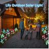 IP65 Waterproof Lily Flower Solar Light 4 Pack For Garden Decoration
