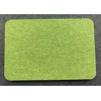 China Green Color Sound Deadening Wall Panels / Polyester Acoustic Panels Fire Retardant on sale