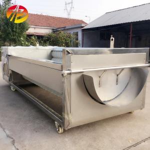 China Industrial Brush Vegetable Potato Carrot Washing Peeling Cleaning Machine for Seafood supplier