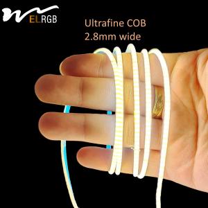 2.8mm Wide RGB COB Dimmable LED Strip For Car Home Hotel Deco