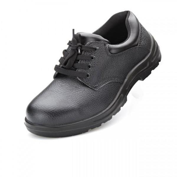 Black Steel Toe Waterproof Slip Resistant Work Boots Barton Buffalo Leather