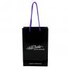 China Printed Black Paper Shopping Bags Gift Window Packaging Bags With Handles Wholesale wholesale
