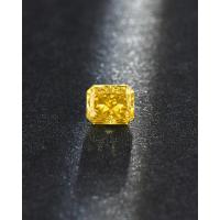 China HPHT Radiant Cut Diamond Loose Lab Created Canary Yellow Diamonds 10 Mohs on sale