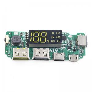 5V 2.4A 18650 BMS Battery Protection Board Micro / Type C LED Mobile
