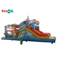 China Commercial Inflatable Slide Ocean Theme Inflatable Dry Slide Children Kids Rock Climbing Slide on sale