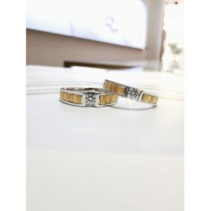 China Any Occasion Men18 Women14.5 Pair Rings For Couples In Gold supplier