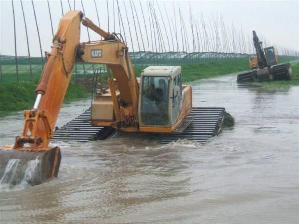 Customized Hydraulic Excavator Pontoon Amphibious Floating used for  320D 320C SY215 PC200Excavator Chassis Machine