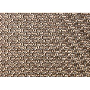 China Architectural PVD Metal Decorative Woven Wire Mesh Facade Panels SS410 4.5mm supplier
